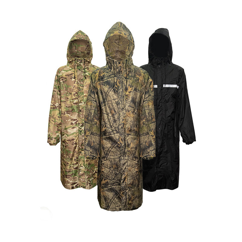 Fishing Rain Suit - Длинный Камуфляжный плащ для мужчин, тактическое