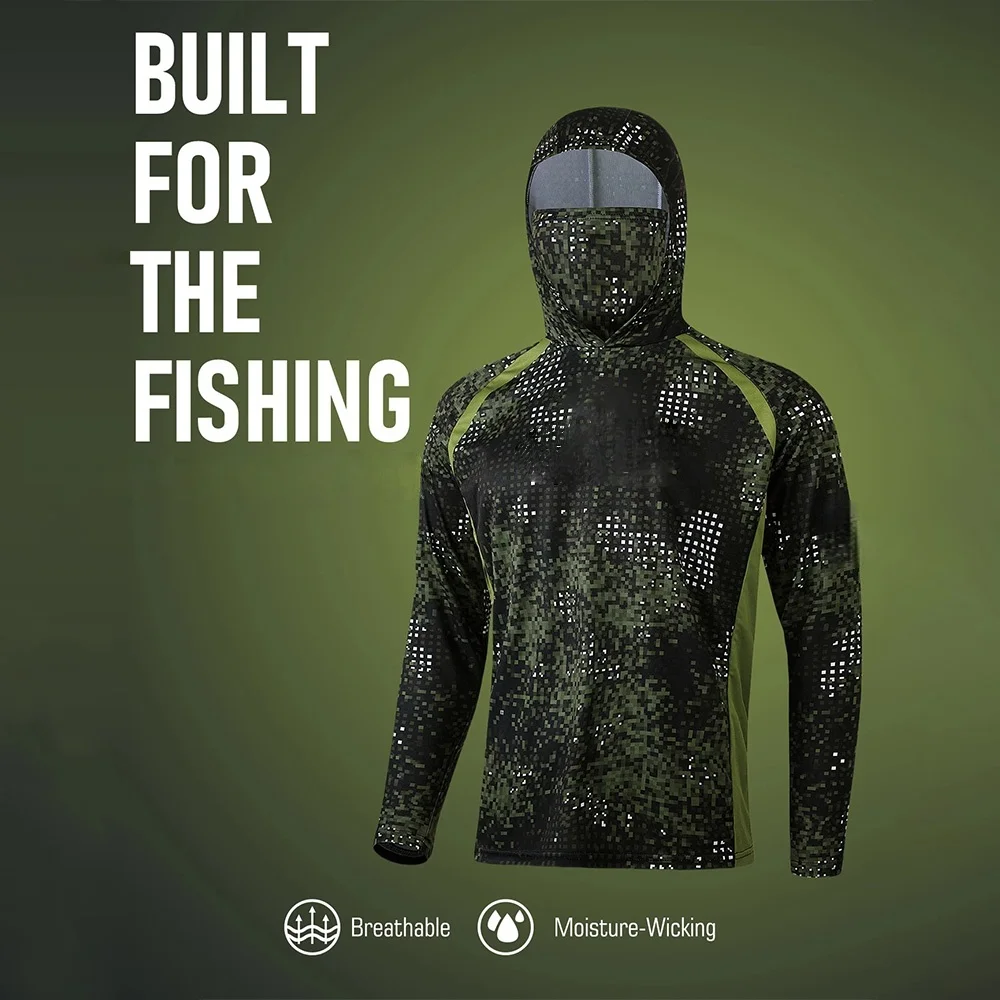 Fishing Shirt Uv Protection - Мужская одежда для рыбалки: футболка с