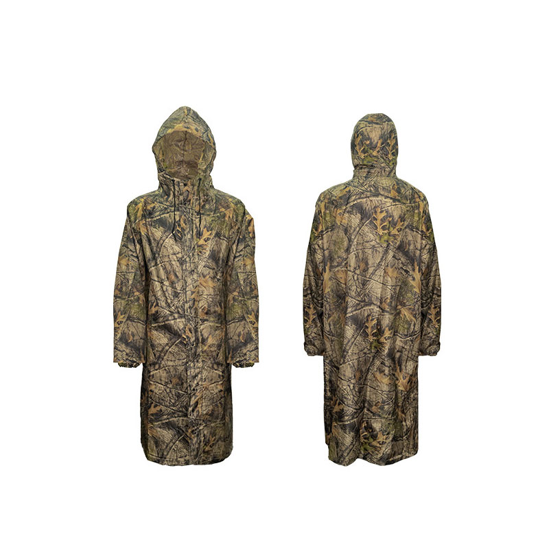 Длинный Камуфляжный плащ для м – обзор и цена Fishing Rain Suit